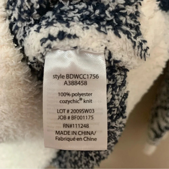 BAREFOOT DREAMS CozyChic Seaside Pullover Sweater Fair Isle - Picture 8 of 8